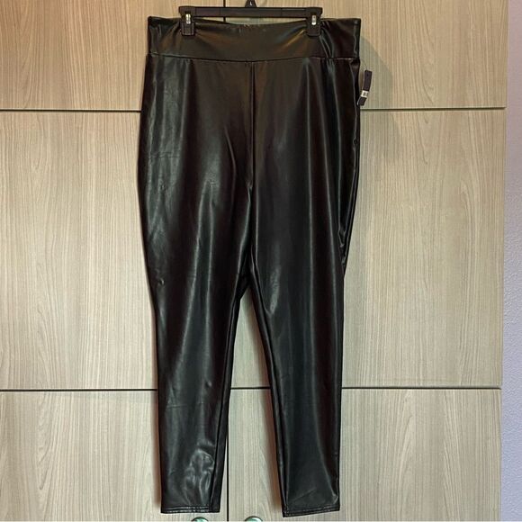 Lucky Brand Vegan Leather Leggings XL NWT Y2K - Picture 1 of 8